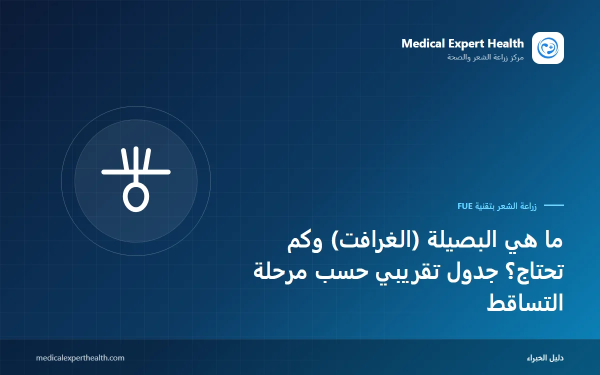 ما هي البصيلة (الغرافت) وكم تحتاج؟ جدول تقريبي حسب مرحلة التساقط