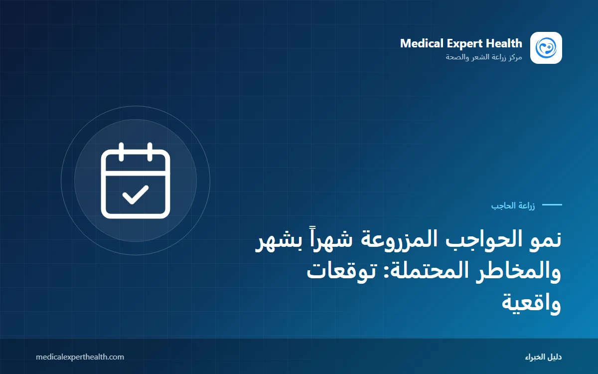 نمو الحواجب المزروعة شهراً بشهر والمخاطر المحتملة: توقعات واقعية