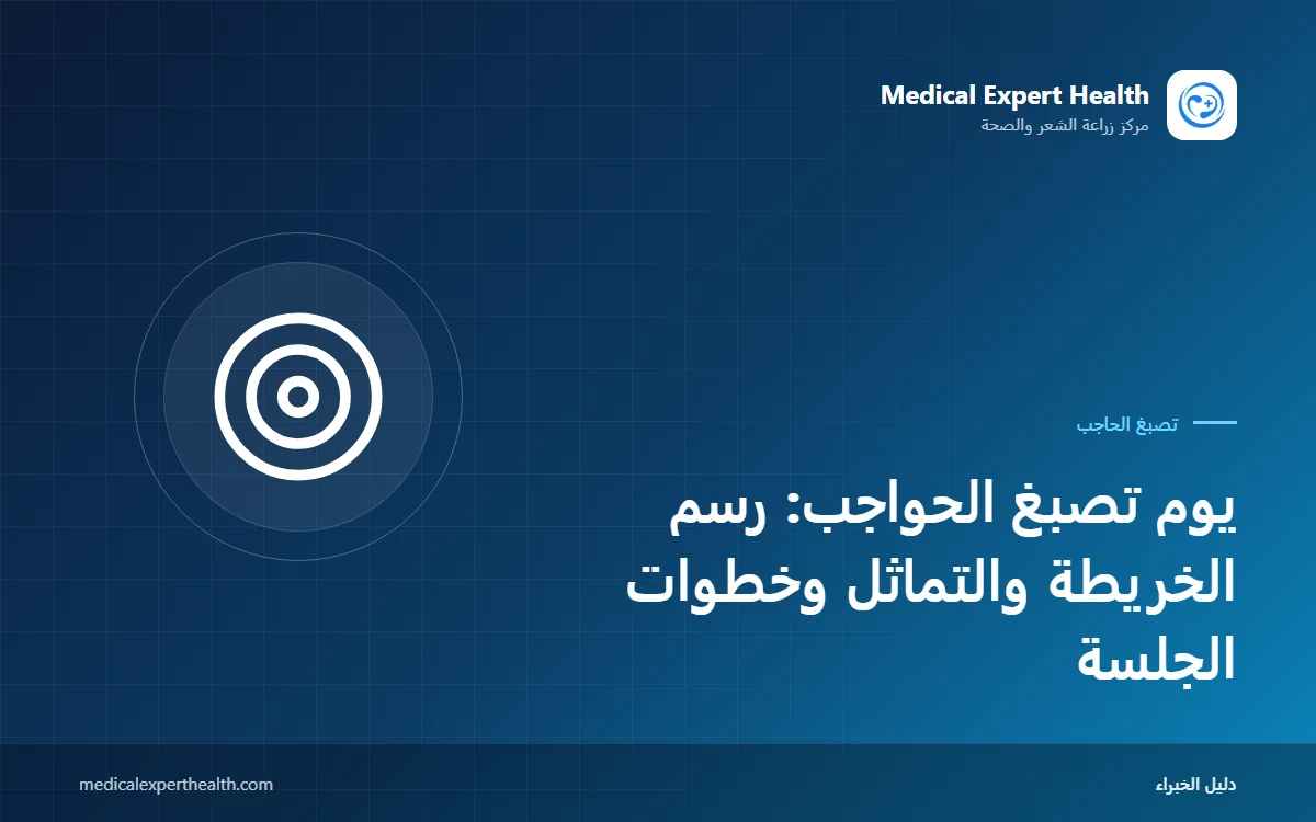 يوم تصبغ الحواجب: رسم الخريطة والتماثل وخطوات الجلسة
