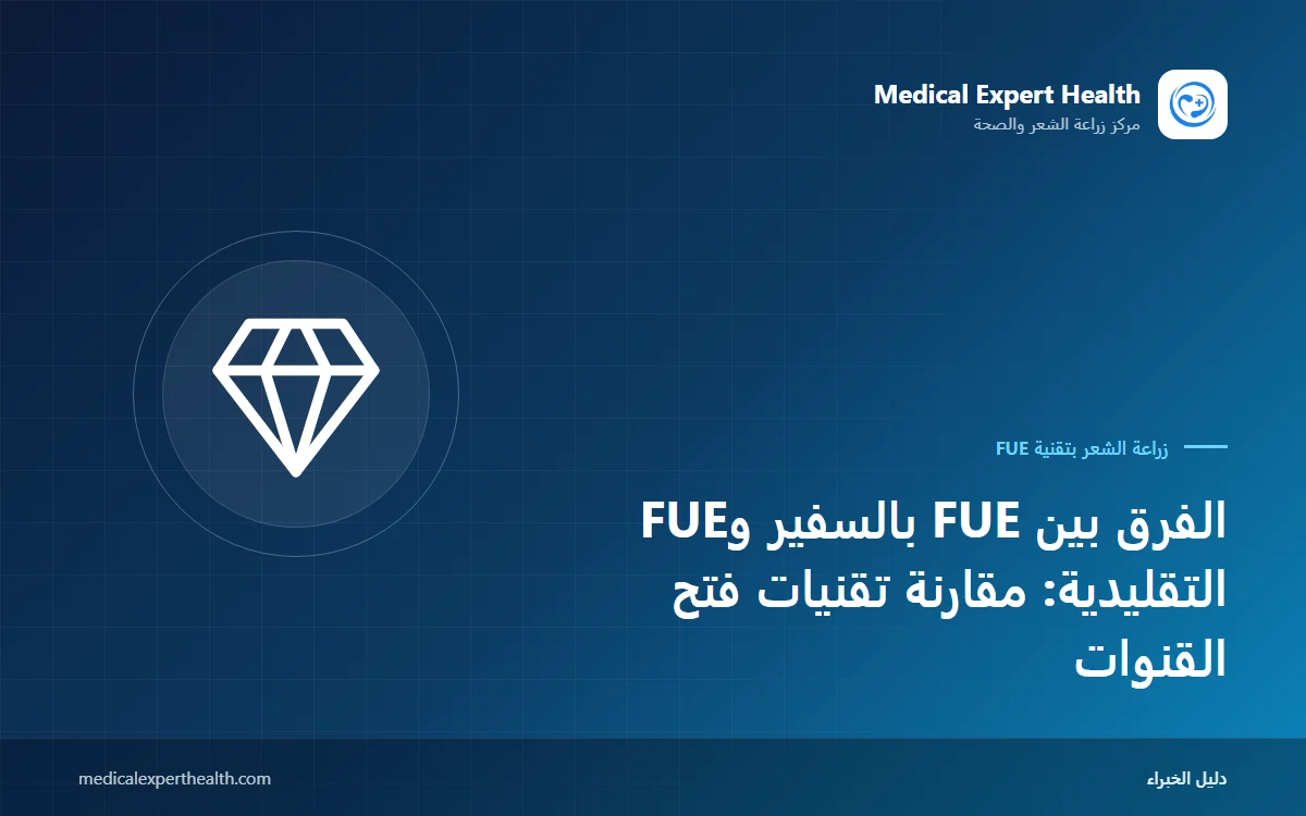 الفرق بين FUE بالسفير وFUE التقليدية: مقارنة تقنيات فتح القنوات