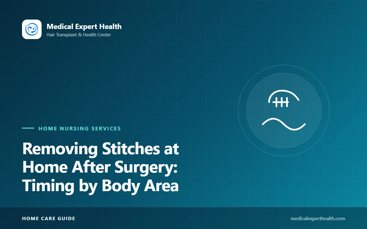 Removing Stitches at Home After Surgery: Timing by Body Area