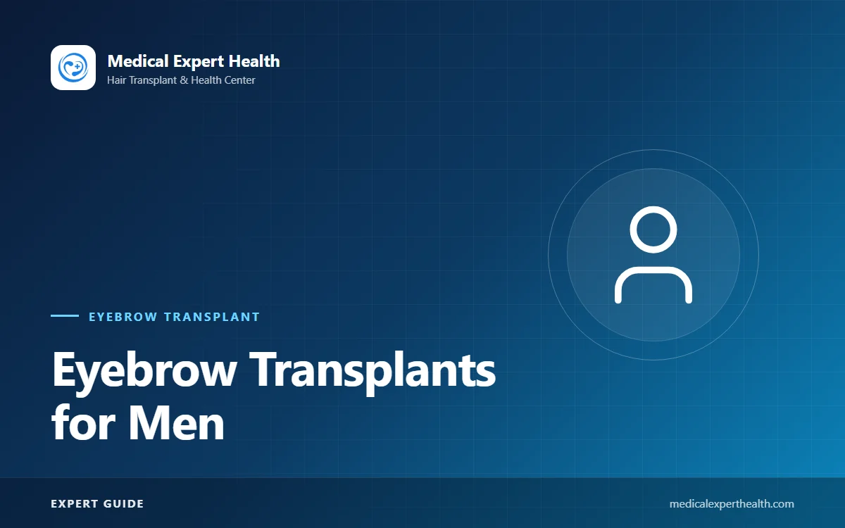 Eyebrow Transplants for Men: Designing Full, Straight and Natural Male Brows