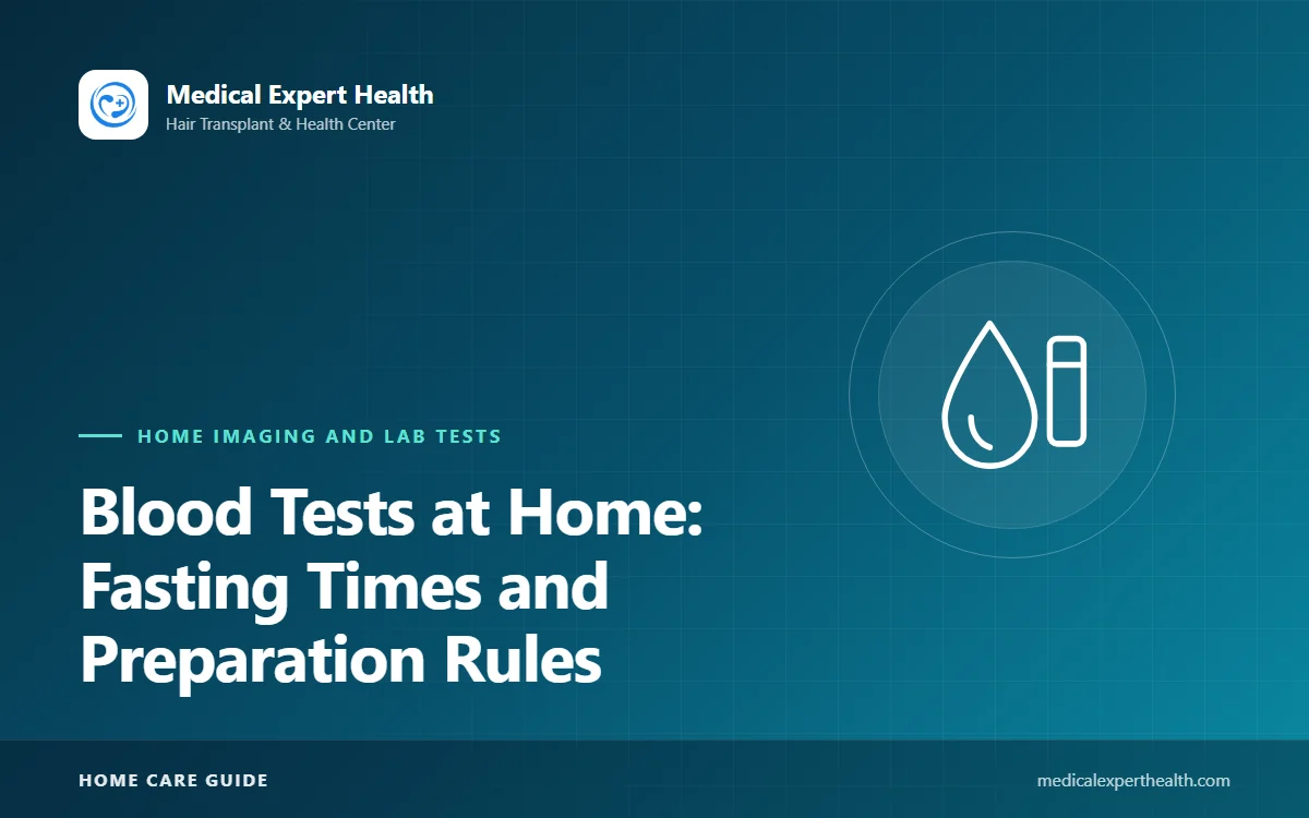 Blood Tests at Home: Fasting Times and Preparation Rules