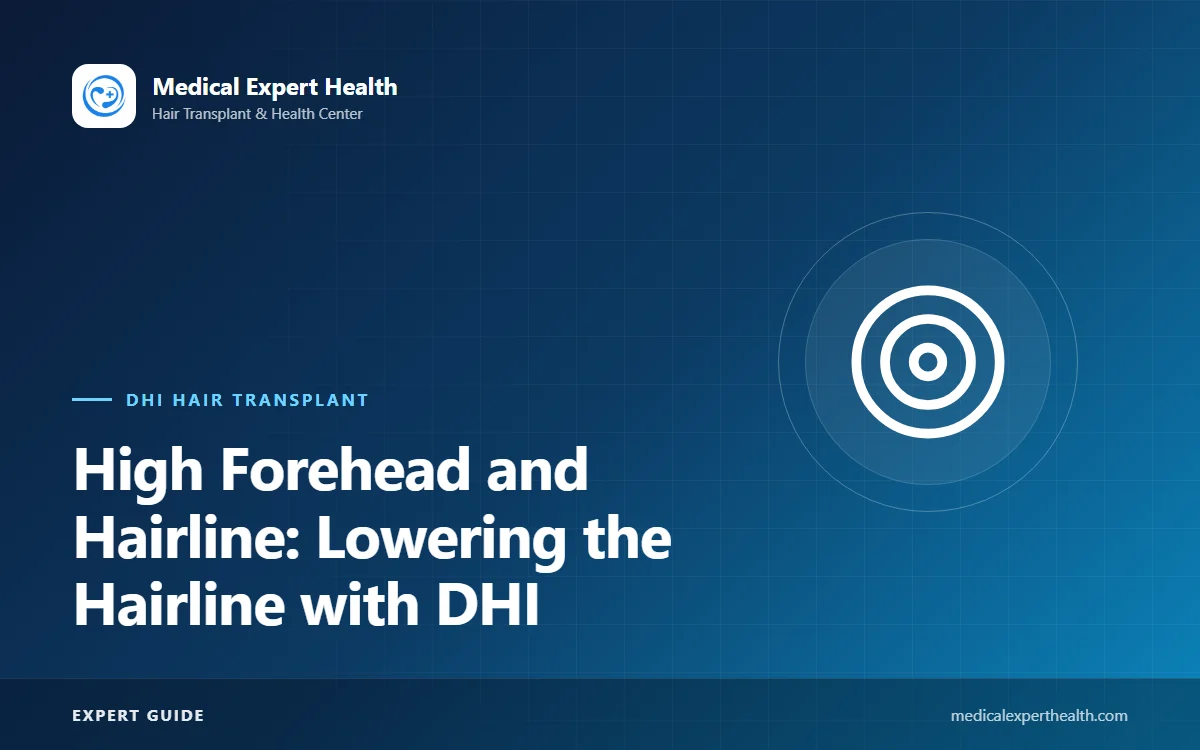 High Forehead and Hairline: Lowering the Hairline with DHI