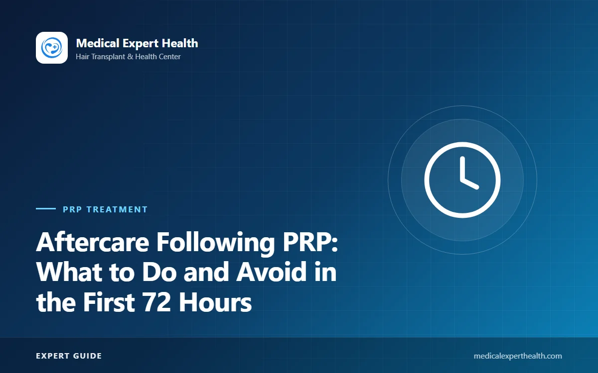 Aftercare Following PRP: What to Do and Avoid in the First 72 Hours