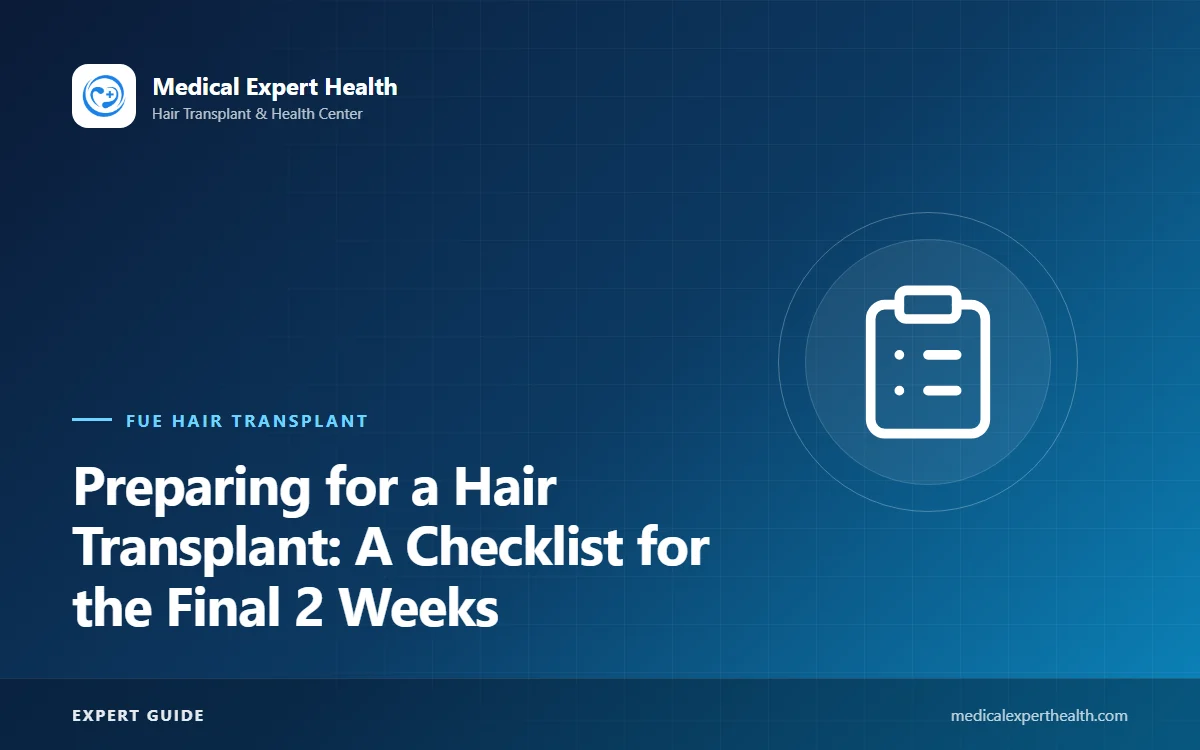 Preparing for a Hair Transplant: A Checklist for the Final 2 Weeks