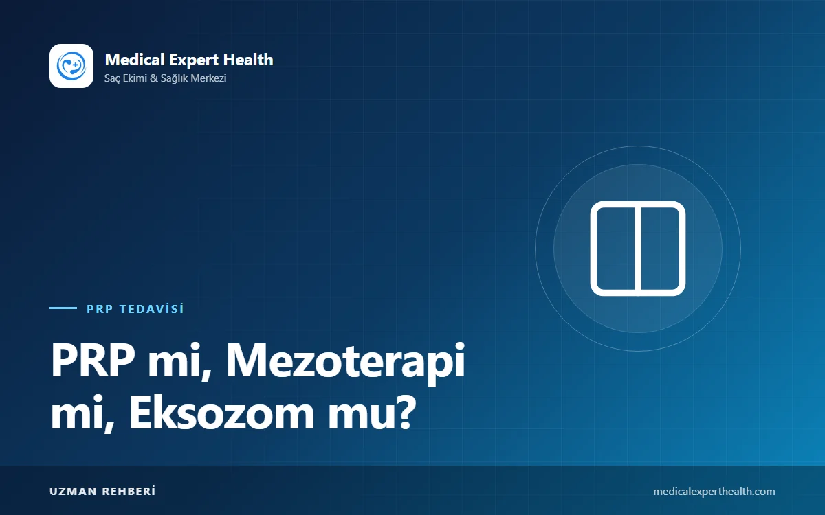 PRP mi, Mezoterapi mi, Eksozom mu? Saç Dökülmesinde Destek Tedavilerinin Karşılaştırması