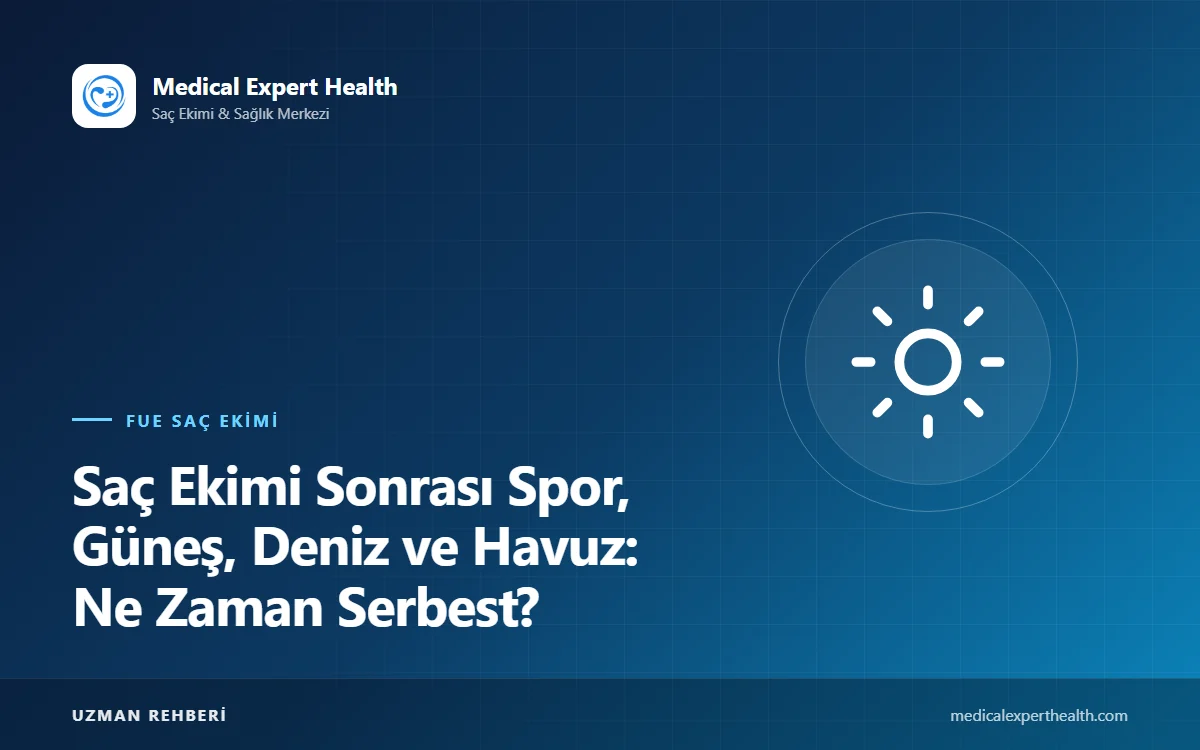 Saç Ekimi Sonrası Spor, Güneş, Deniz ve Havuz: Ne Zaman Serbest?