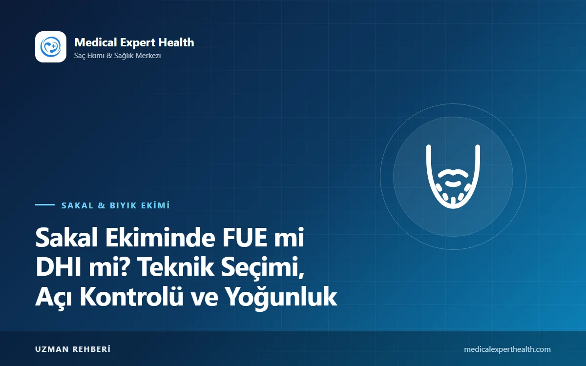 Sakal Ekiminde FUE mi DHI mi? Teknik Seçimi, Açı Kontrolü ve Yoğunluk